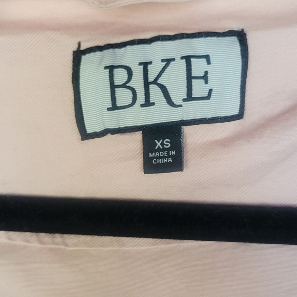 BKE Blush Canvas Hooded Jacketed with Cinched Waist Size XSmall - Picture 6 of 7